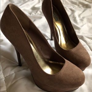 Brown stiletto heels
